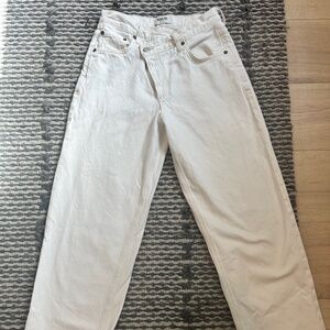 AGOLDE Criss Cross Straight White (Milkshake)